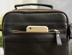 Cool Leather Mens Small Side Bag Messenger Bag Shoulder Bags for Men - imessengerbags