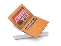 Cool Leather Mens Camouflage License Wallets Front Pocket Wallet Slim Card Wallet for Men
