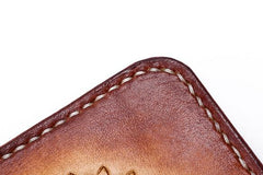 Handmade Leather Ganesha Mens Chain Biker Wallet Cool Leather Wallet With Chain Wallets for Men - imessengerbags