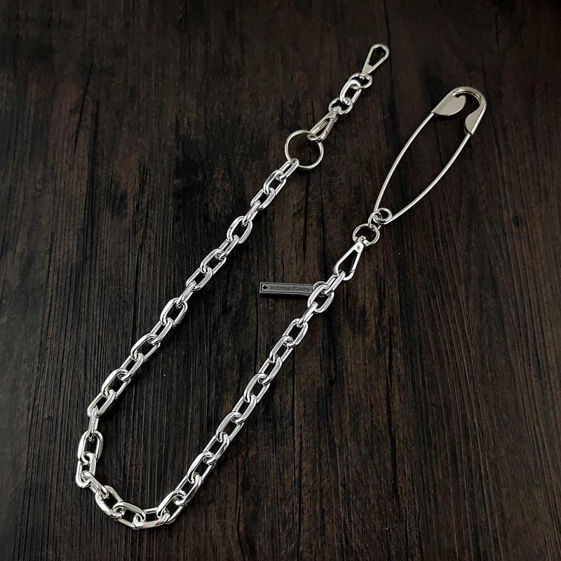 32'' Metal BIKER SILVER WALLET CHAIN LONG Safety Pin PANTS CHAIN Jeans –  imessengerbags