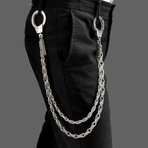 316 Solid Stainless Steel Cool Skull Wallet Chain 18'' Biker Trucker W