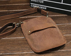 Cool Leather Mens Hairstylist Tool case barber pouch scissors case Belt Pouch