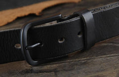 Genuine Leather Punk Rock Biker Trucker Mens Belt Men Black Coffee Belt for Men