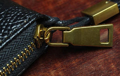 Handmade Leather Mens Tooled Floral Cool Zipper Phone Travel Long Wallet Card Holder Card Slim Clutch Wallets for Men - imessengerbags