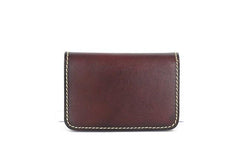 Cool Leather Mens Card Wallet Front Pocket Wallets Small Change Wallet for Men