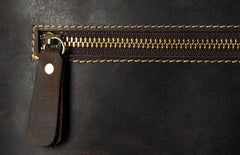 Genuine Leather Mens Cool Backpack Sling Bag Large Coffee Travel Bag Hiking Bag for men - imessengerbags