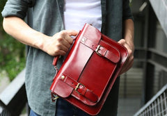 Cool Leather Mens Messenger Bag Handbag Shoulder Bag for men - imessengerbags