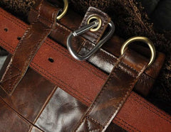 Mens Leather Small Side Bag COURIER BAG Waist Pouch Holster Belt Case Belt Pouch for Men