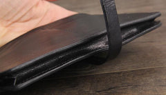 Handmade Leather Mens Cool Wallet Long Leather Wallet Phone Wallet for Men - imessengerbags