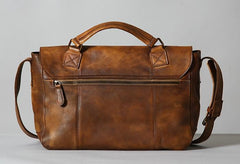 Handmade Leather Mens Cool Shoulder Bag Messenger Bag Chest Bag Bike Bag Cycling Bag for men