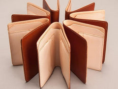 Leather Men Small Wallet Bifold Vintage Wallet for Men - imessengerbags