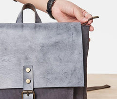 Cool Mens Canvas Backpack Canvas Travel Bag Canvas School Bag for Men - imessengerbags