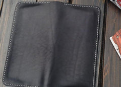Handmade Leather Wallet Mens Clutch Wallet Cool Wallet Long Wallets for Men