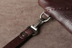 Genuine Leather Mens Clutch Cool Slim Wallet Zipper Clutch Wristlet Bag Wallet for Men Women - imessengerbags