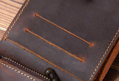 Cool Mens Leather billfold Wallet Leather Small Wallet Bifold Slim Wallets For Men - imessengerbags