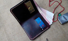 Vintage Leather Mens Bifold Small Wallet Leather Small Wallets for Men - imessengerbags