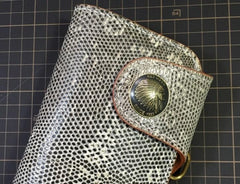 Handmade Leather Biker Wallet Mens Cool Chain Wallet Trucker Wallet with Chain