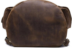 Vintage Leather Mens Cool Backpack Large Travel Bag Hiking Bag for men