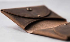 Leather Men Card Holder Wallet Change Bifold Small Wallet for Men
