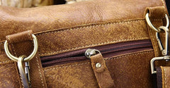 Cool Leather Mens Small Side Bag Messenger Bag Shoulder Bag for Men