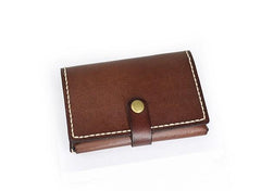 Leather Mens Small Card Wallets Front Pocket Wallet Cool Change Wallet for Men