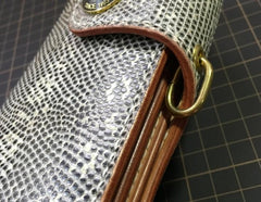 Handmade Leather Biker Wallet Mens Cool Chain Wallet Trucker Wallet with Chain