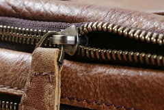 Cool Vintage Leather Small Mens Messenger Bags Shoulder Bags for Men