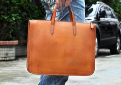 Handmade Leather Mens Cool Messenger Bag Briefcase Work Bag Laptop Bag for men