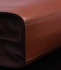 Genuine Leather Mens Cool Messenger Bag Briefcase Work Bag Business Bag Laptop Bag for men - imessengerbags