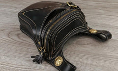 Leather Belt Pouch Mens Small Cases Waist Bag Hip Pack Belt Bag Fanny Pack Bumbag for Men - imessengerbags