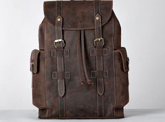 Handmade Leather Mens Cool Backpack Sling Bag Large Travel Bag Hiking Bag for Men - imessengerbags
