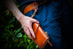 Leather biker trucker Tibetan Keychain wallet Chain for chain wallet biker wallet trucker wallet - imessengerbags