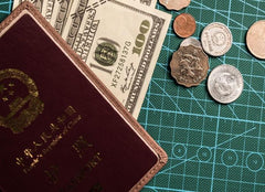 Vintage Leather Men Small Slim Travel Wallet Passport Wallet for Men - imessengerbags