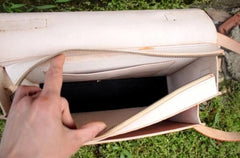 Handmade Leather Cool Mens Brown Briefcase Messenger Bag School Bag for men - imessengerbags