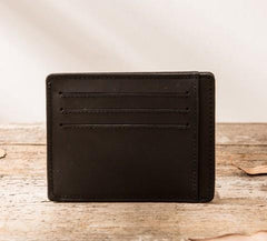 Leather Mens Slim Cards Holder Front Pocket Wallets Card Wallet for Men