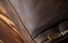 Handmade Leather Mens Cool Shoulder Bag Messenger Bag Chest Bag Bike Bag Cycling Bag for men - imessengerbags