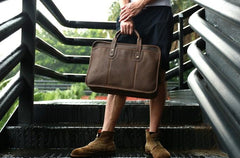 Vintage Leather Mens Large Travel Bags Handbags Shoulder Bags for men