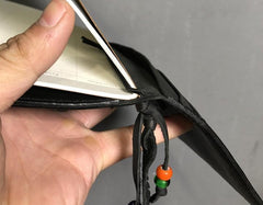 Genuine Leather Mens Clutch Cool Slim Wallet Passport Travel Clutch Wristlet Wallet for Men - imessengerbags