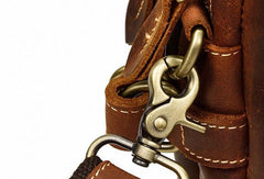 Vintage Cool Leather Briefcase Handbag Business Briefecases Shoulder Bag for men