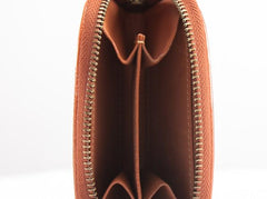 Vintage Leather Mens Small Wallet Zipper Card Coin Wallet for Men - imessengerbags