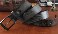 Genuine Leather Punk Rock Biker Trucker Mens Belt Men Black Coffee Belt for Men