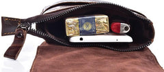 Cool Mens Leather Small Side Bag Belt Pouch Waist Pouch Holster Belt Case for Men