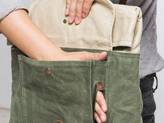 Cool Canvas Gray Travel Bag Mens Backpack Canvas Canvas School Bag for Men