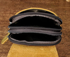 Small Mens Leather Belt Pouch Holsters Belt Case Cell Phone Waist Pouch for Men
