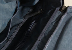 Genuine Leather Mens Cool Backpack Sling Bag Large Black Travel Bag Hiking Bag for men - imessengerbags