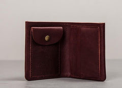 Cool Leather Men Small Wallet Bifold Small Wallet for Men - imessengerbags