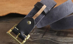 Genuine Leather Punk Rock Biker Trucker Mens Belt Men Black Coffee Belt for Men