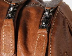 Genuine Leather Mens Cool Chest Bag Sling Bag Crossbody Bag Travel Bag Hiking Bag for men