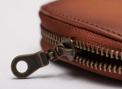 Vintage Leather Long Wallets for Men Zipper Long Wallet - imessengerbags