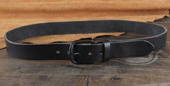 Genuine Leather Punk Rock Biker Trucker Mens Belt Men Black Coffee Belt for Men